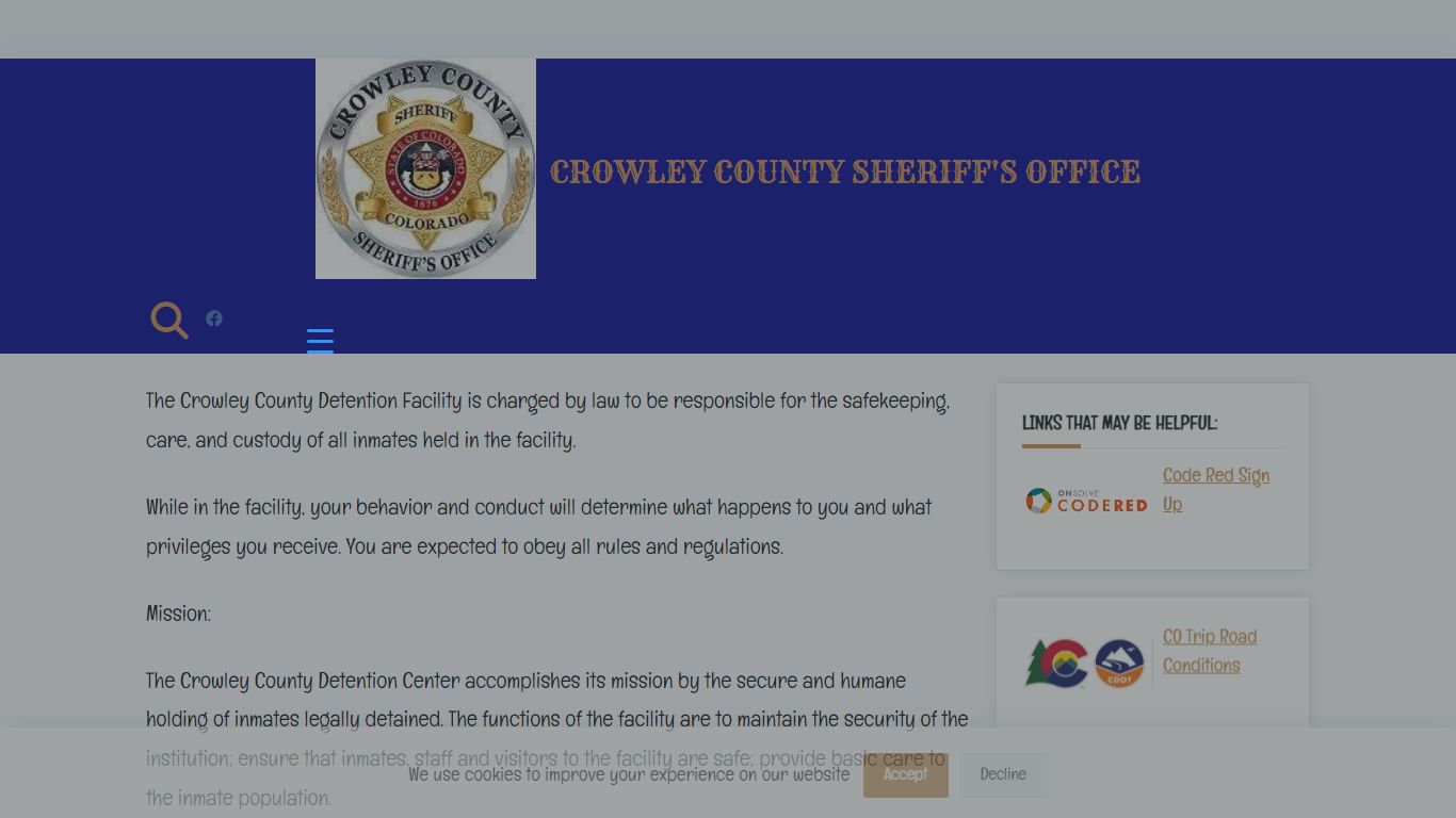 Jail – Crowley County Sheriff's Office